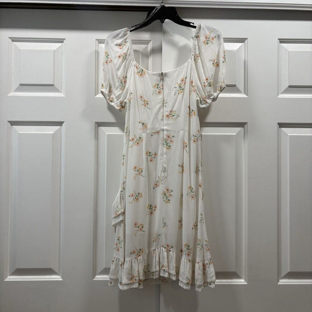 Altar’d State White Babydoll Dress Size M Milkmaid Cottagecore Prairie - Picture 4 of 11